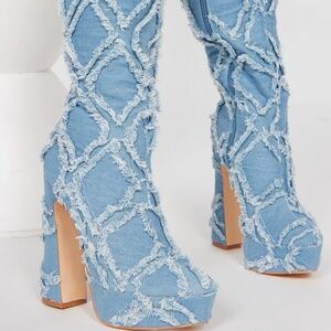 Fashion Nova Denim Boots